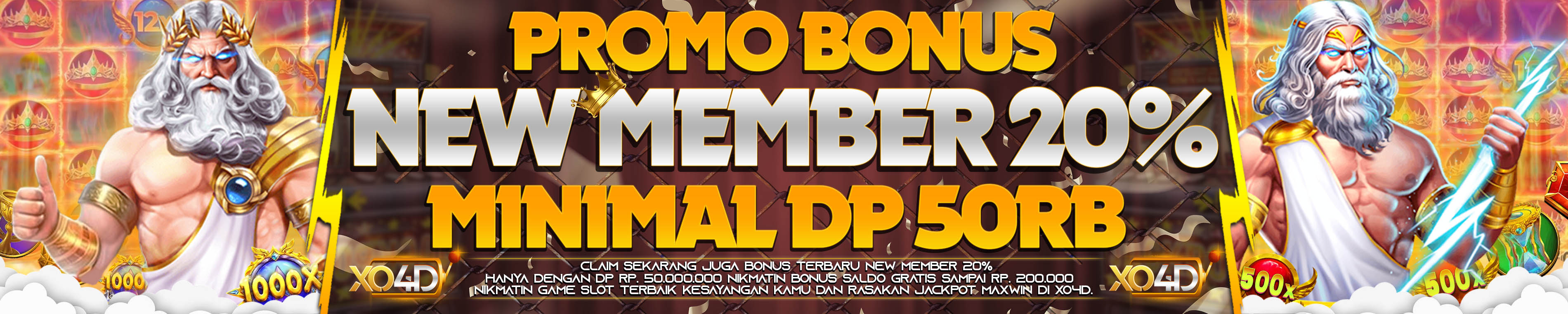 BONUS NEW MEMBER 20%